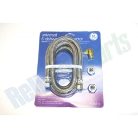 Ge WX28X326 GE 6' Metal Braided Dishwasher Connection Kit WX28X326